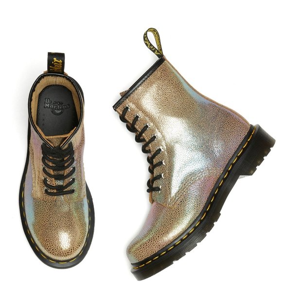 Dr. Martens 1460 Sand Rainbow Ray Leather Lace Up Combat Boots US Women’s Size 6 - Picture 7 of 11